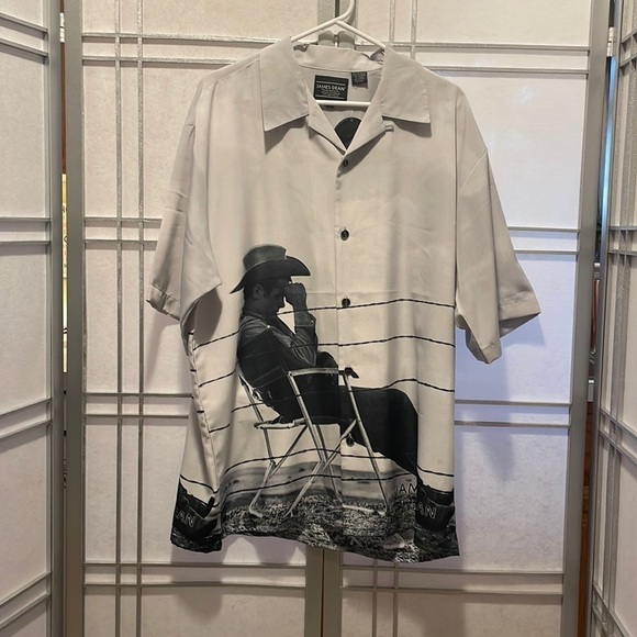 NWT James Dean Button Down the front Men's Shirt Size XL - Picture 1 of 7